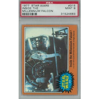 1977 Topps Star Wars #315 Inside Millennium Falcon PSA 9 (Mint) *4683 (Reed Buy)