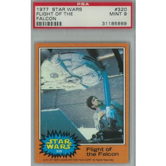 1977 Topps Star Wars #320 Flight of the Falcon PSA 9 (Mint) *5869 (Reed Buy)