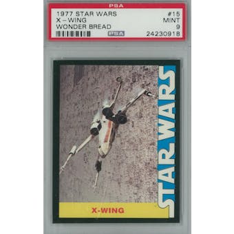 1977 Star Wars Wonder Bread #15 X-Wing PSA 9 (Mint) *0918 (Reed Buy)