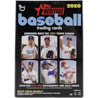 2020 Topps Heritage Baseball 8-Pack Blaster Box