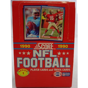 1990 Score Series 1 Football Wax Box (Reed Buy)