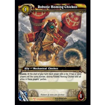 World of Warcraft WoW March of the Legion Single Robotic Homing Chicken Unscratched Loot