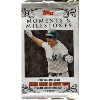 2008 Topps Moments & Milestones Baseball Hobby Pack