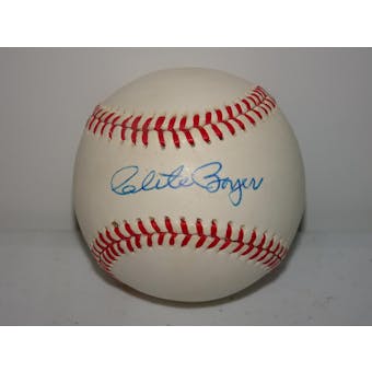Clete Boyer Autographed AL Brown Baseball PSA/DNA D96158 (Reed Buy)