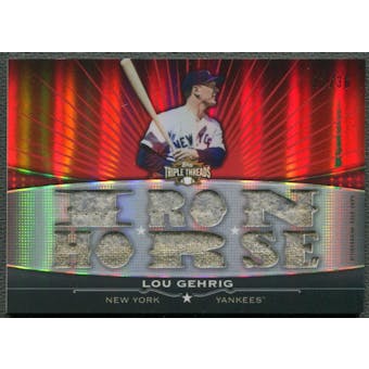 2011 Topps Triple Threads #TTFR21 Lou Gehrig Flashback Jersey #22/36
