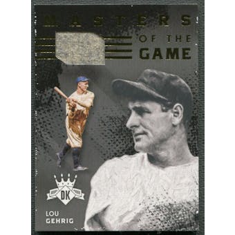 2016 Diamond Kings #MGLG Lou Gehrig Masters of The Game Materials Jersey #18/25