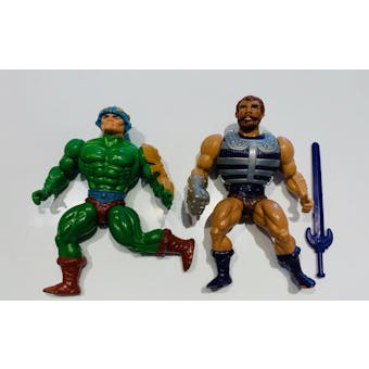 Masters of the Universe (MOTU) Fisto & Man At Arms Action Figure Lot