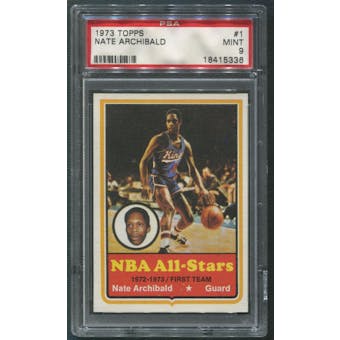 1973/74 Topps Basketball #1 Nate Archibald All Star 1 PSA 9 (MINT)