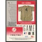 2001 Leaf Certified #FG1 Lou Gehrig Materials Fabric of the Game Jersey #166/184