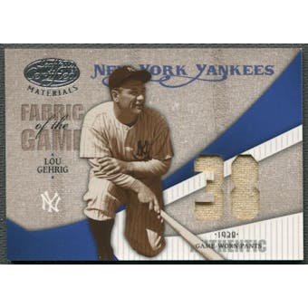 2004 Leaf Certified Materials #70 Lou Gehrig Fabric of the Game Jersey Year Jersey #31/38