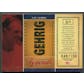 2007 Americana Sports Legends #4 Lou Gehrig Material Jersey #048/100