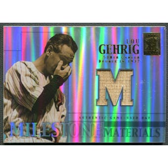 2002 Topps Tribute #LG Lou Gehrig Milestone Materials Bat