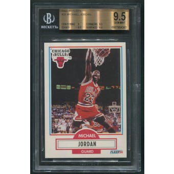1990/91 Fleer Basketball #26 Michael Jordan BGS 9.5 (GEM MINT)