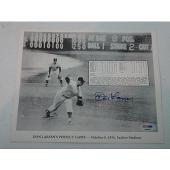 Don Larsen Autographed Yankees 8x10 Photo PSA/DNA D96235 (Reed Buy)