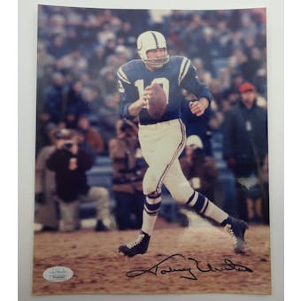 Johnny Unitas Autographed Colts 8x10 Photo JSA FF49090 (Reed Buy)