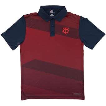 Minnesota Twins Majestic Late Night Prize Red Performance Polo (Adult Small)