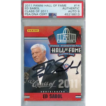 2011 Panini Hall of Fame Class of 2011 Football #14 Ed Sabol PSA AUTH Auto 9 *8613 (Reed Buy)