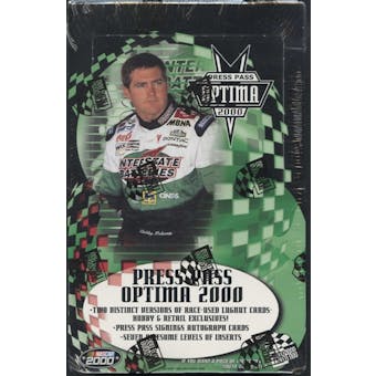 2000 Press Pass Optima Racing Hobby Box