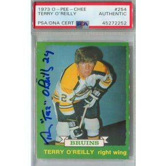 1973/74 O-Pee-Chee Hockey #254 Terry O'Reilly RC PSA/DNA AUTH *2252 (Reed Buy)