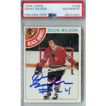 1978/79 Topps Hockey #168 Doug Wilson RC PSA/DNA AUTH *2261 (Reed Buy)