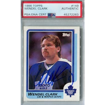 1986/87 Topps Hockey #149 Wendel Clark RC PSA/DNA AUTH *2263 (Reed Buy)