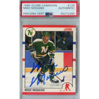 1990/91 Score Canadian Hockey #120 Mike Modano RC PSA/DNA AUTH *2265 (Reed Buy)