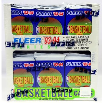1993/94 Fleer Series 1 Basketball Jumbo Box (Reed Buy)