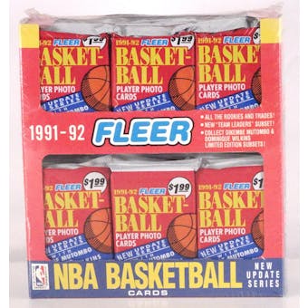 1991/92 Fleer Series 2 Basketball Jumbo Box (Reed Buy)