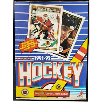 1991/92 O-Pee-Chee Hockey Wax Box (Reed Buy)