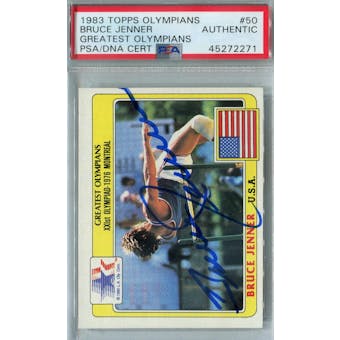 1983 Topps Olympians #50 Bruce Jenner PSA/DNA AUTH *2271 (Reed Buy)