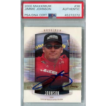 2000 Upper Deck Maxximum Racing #38 Jimmie Johnson RC PSA/DNA AUTH *2272 (Reed Buy)