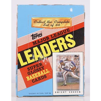 1986 Topps League Leaders (Minis) Baseball Wax Box (Reed Buy)