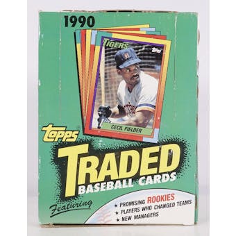 1990 Topps Traded & Rookies Baseball Wax Box (Reed Buy)