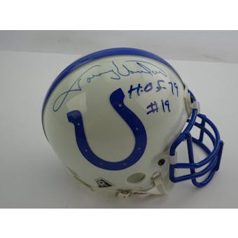 Johnny Unitas Autographed Baltimore Colts Mini Helmet (HOF 79) PSA/DNA X01213 (Reed Buy)