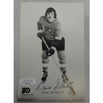 Dave Schultz Autographed Philadelphia Flyers Postcard JSA HH11654 (Reed Buy)