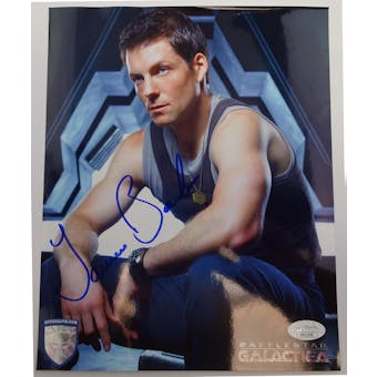 Jamie Bamber Autographed Battlestar Galactica 8x10 Photo JSA HH11658 (Reed Buy)