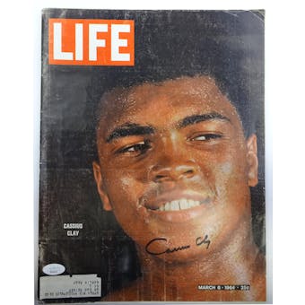 Cassius Clay Autographed Life Magazine 3/6/64 JSA BB28693 (Reed Buy)
