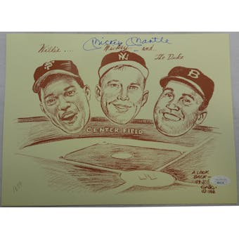 Mickey Mantle Autographed Gallo Print JSA BB28706 (Reed Buy)
