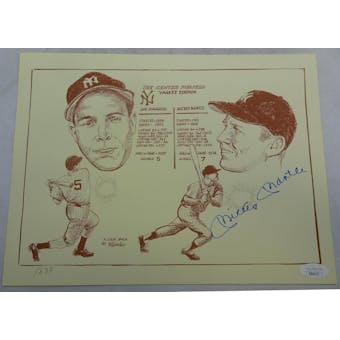 Mickey Mantle Autographed Gallo Print JSA BB28707 (Reed Buy)