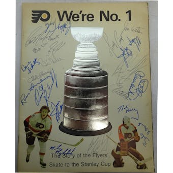 1974/75 Philadelphia Flyers Stanley Cup Champs Program (20sigs) JSA BB52668 (Reed Buy)