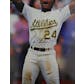 Rickey Henderson Autographed Oakland A's Poster JSA HH11508 (Reed Buy)