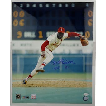 Bob Gibson Autographed St. Louis Cardinals 16x20 Photo (HOF 81) JSA HH11521 (Reed Buy)
