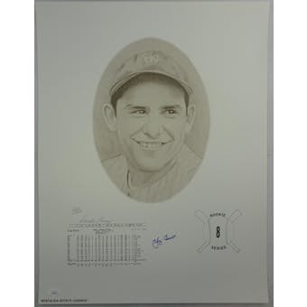Yogi Berra Autographed New York Yankees Lithograph JSA HH11510 (Reed Buy)