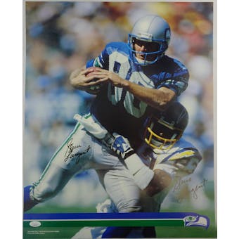 Steve Largent Autographed Seattle Seahawks Poster HH11513 (Reed Buy)