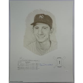 Billy Martin Autographed New York Yankees 18x24 Lithograph JSA BB28709 (Reed Buy)