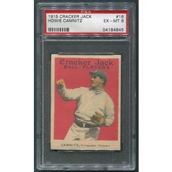 1915 Cracker Jack Baseball #16 Howie Camnitz PSA 6 (EX-MT)