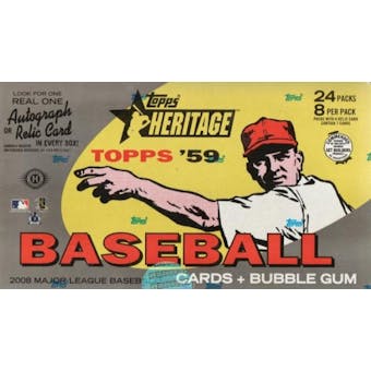 2008 Topps Heritage Baseball Hobby Box