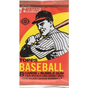 2008 Topps Heritage Baseball Hobby Pack