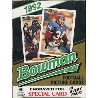 1992 Bowman Football Hobby Box