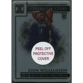 2019/20 Panini Impeccable #1 Zion Williamson Stainless Stars Rookie #81/99